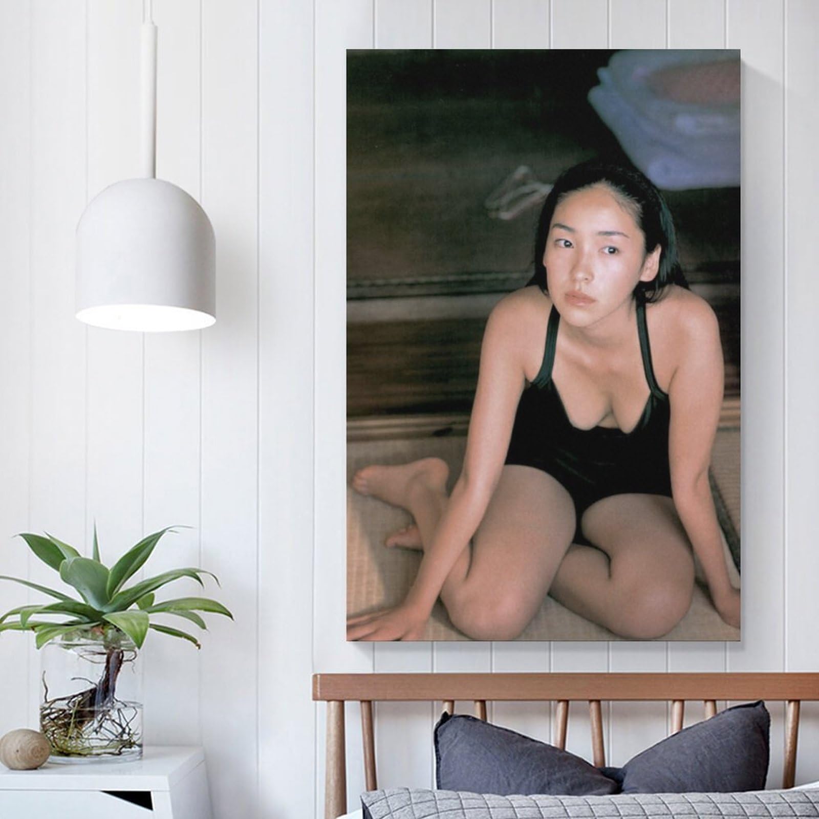 Amazon.co.jp: 麻生久美子セクシービキニ写真ポスター絵画 キャンバス
